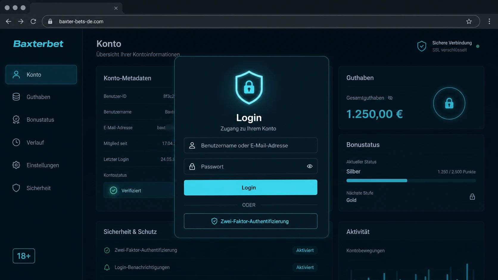 Baxterbet Casino Login: warum der Zugang sensibel ist